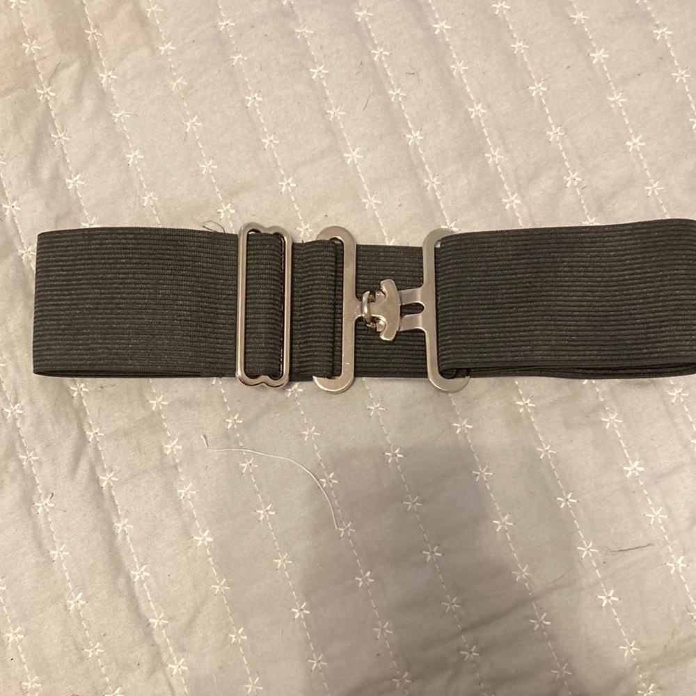 COPY - 2in black elastic belt for equestrians